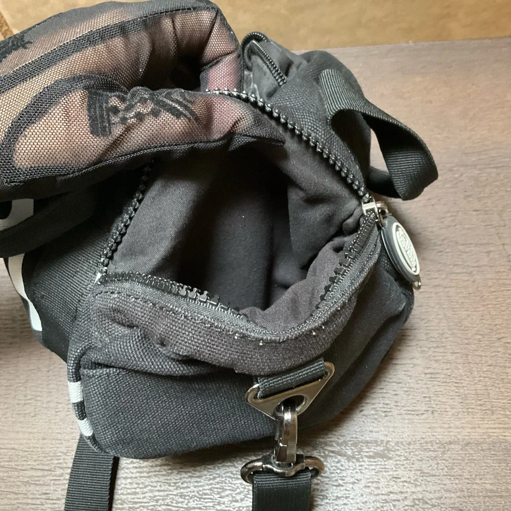Von Dutch Y2K Black and White Duffel Bag Mini Crossbody Cylinder round tote - Picture 11 of 13
